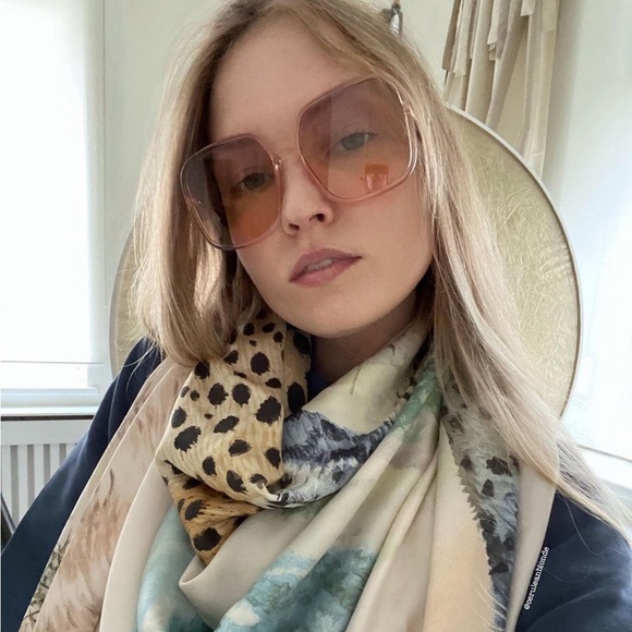 DIOR SoStellaire1 Translucent Pink Square Sunglasses - Picture 11 of 11